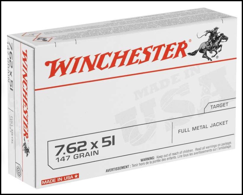 Photo of Winchester 7.62x51mm (.308) ammo