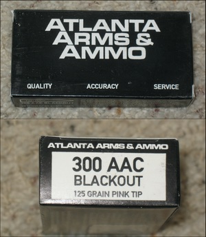Photo of Atlanta Arms & Ammo, 300 Blackout, 125gr Pink Tip Ammo