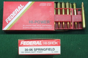 Photo of Federal Hi-Shok, 30-06 Springfield, 150gr Ammo