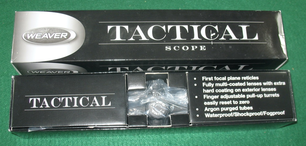 Photo of Weaver Tactical Scope, 3-15x50, 30mm tube, Mil Dot Reticle, MADE IN JAPAN!